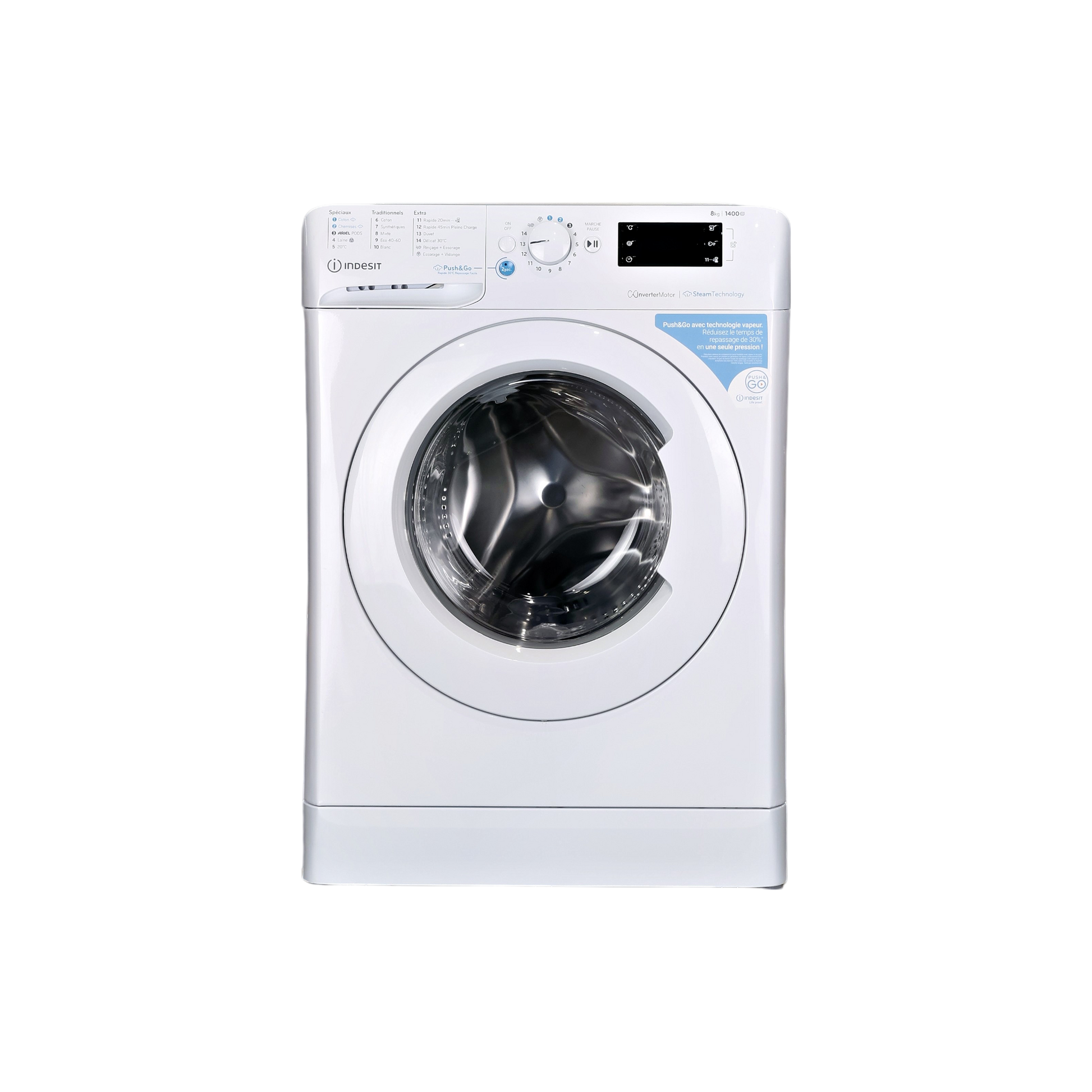 Lave-linge Hublot 8 kg Reconditionné INDESIT BWE81496XWVFR
