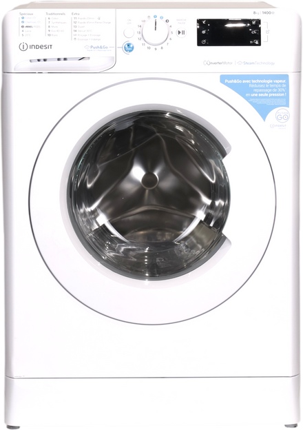 Lave-linge Hublot 8 kg Reconditionné INDESIT BWE81496XWVFR