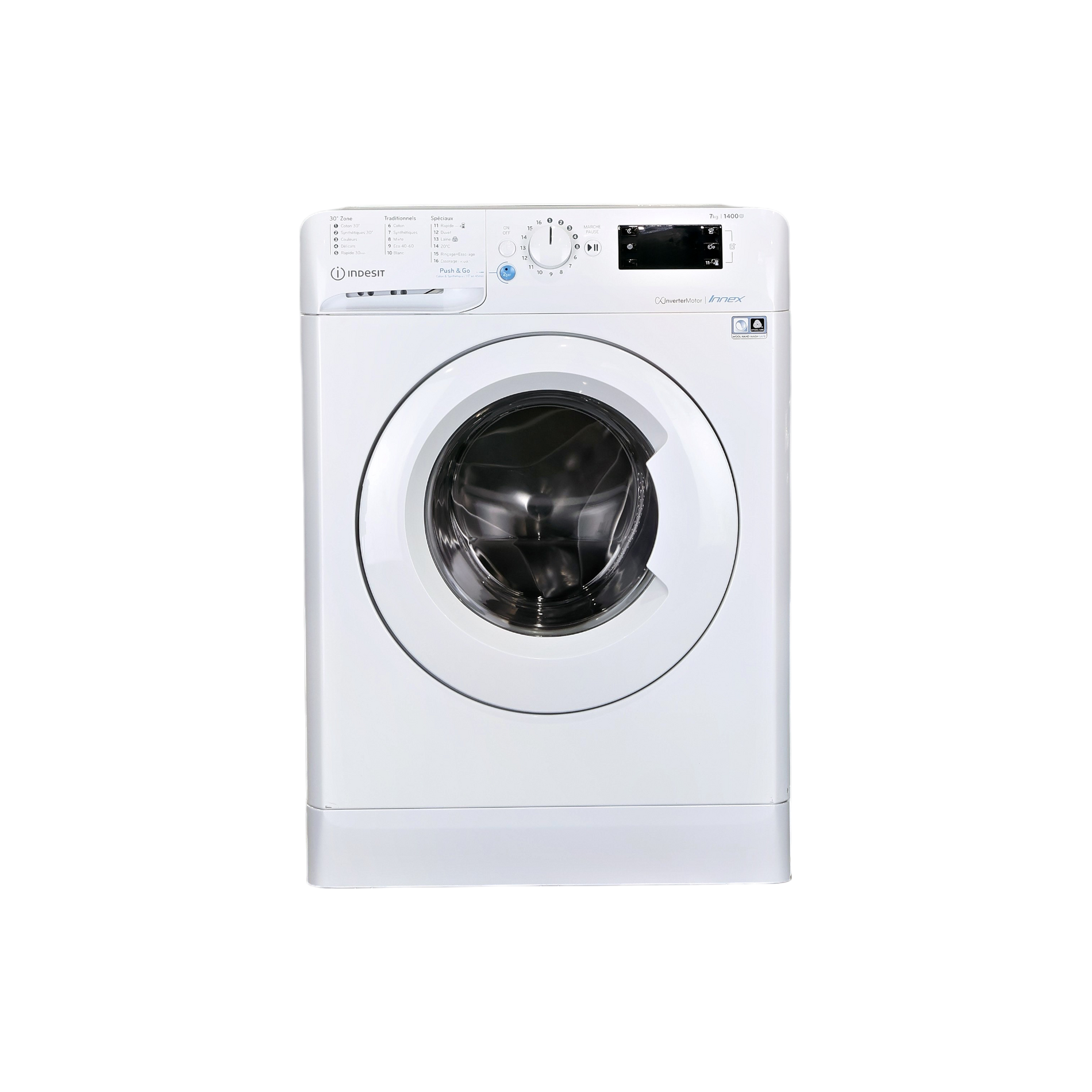 Lave-linge Hublot 7 kg Reconditionné INDESIT BWE71483WFRN