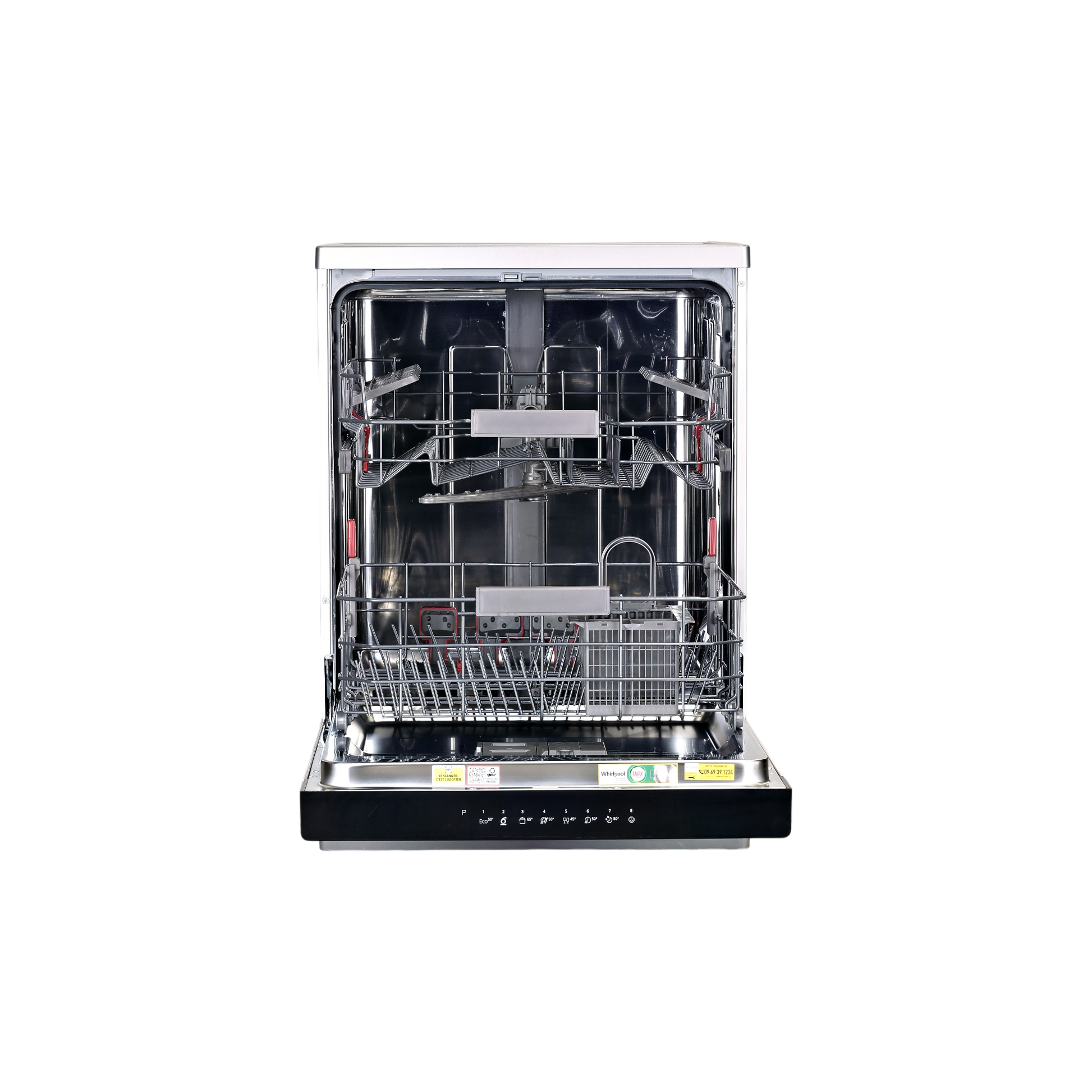 Lave-vaisselle Pose Libre 14 couverts Reconditionné WHIRLPOOL WFC3C34PX