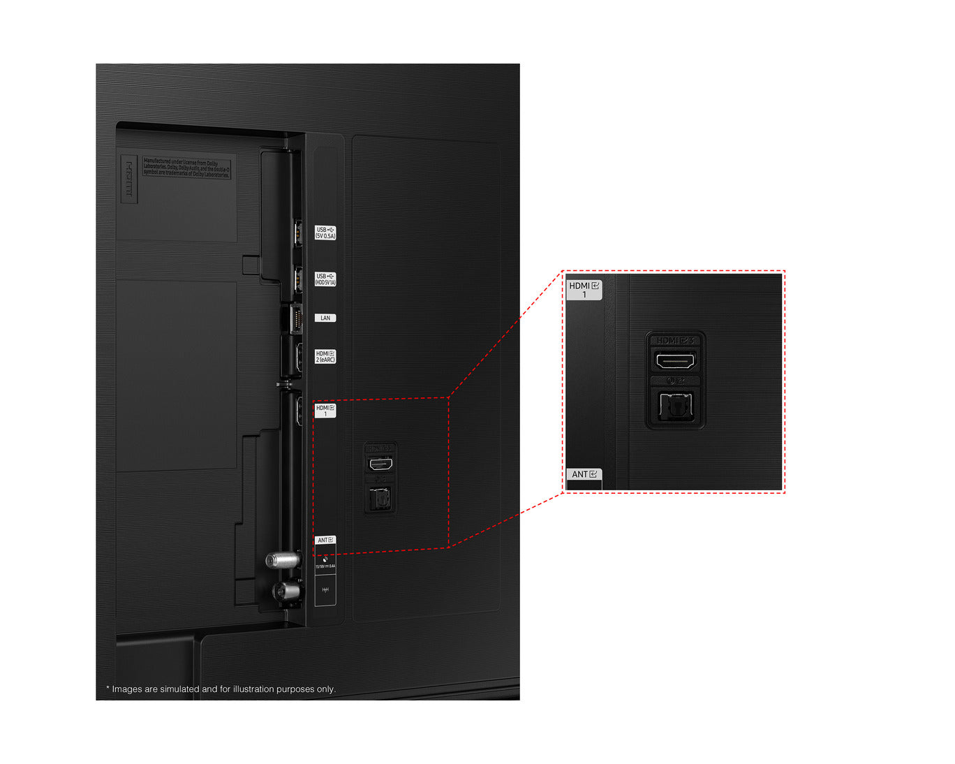 Téléviseur LED 49 pouces Reconditionné SAMSUNG QE50Q68A