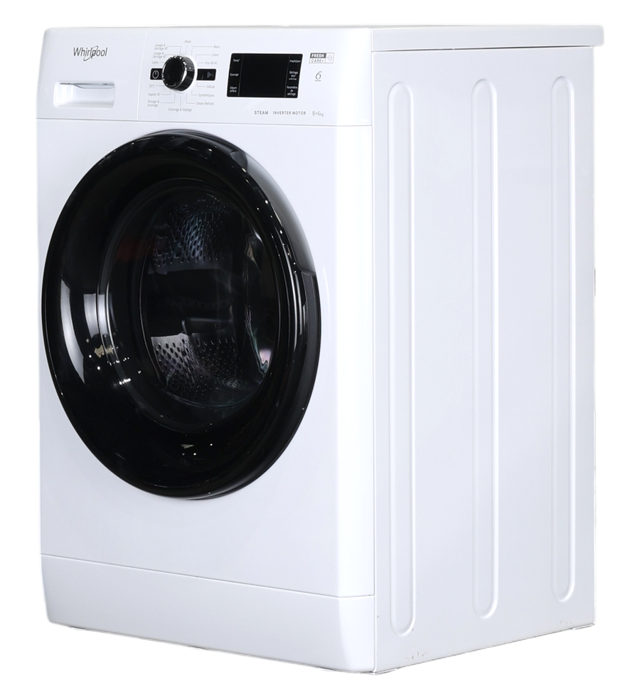 Lave-linge Sechant 8 kg Reconditionné WHIRLPOOL FWDGP861483BVFRN