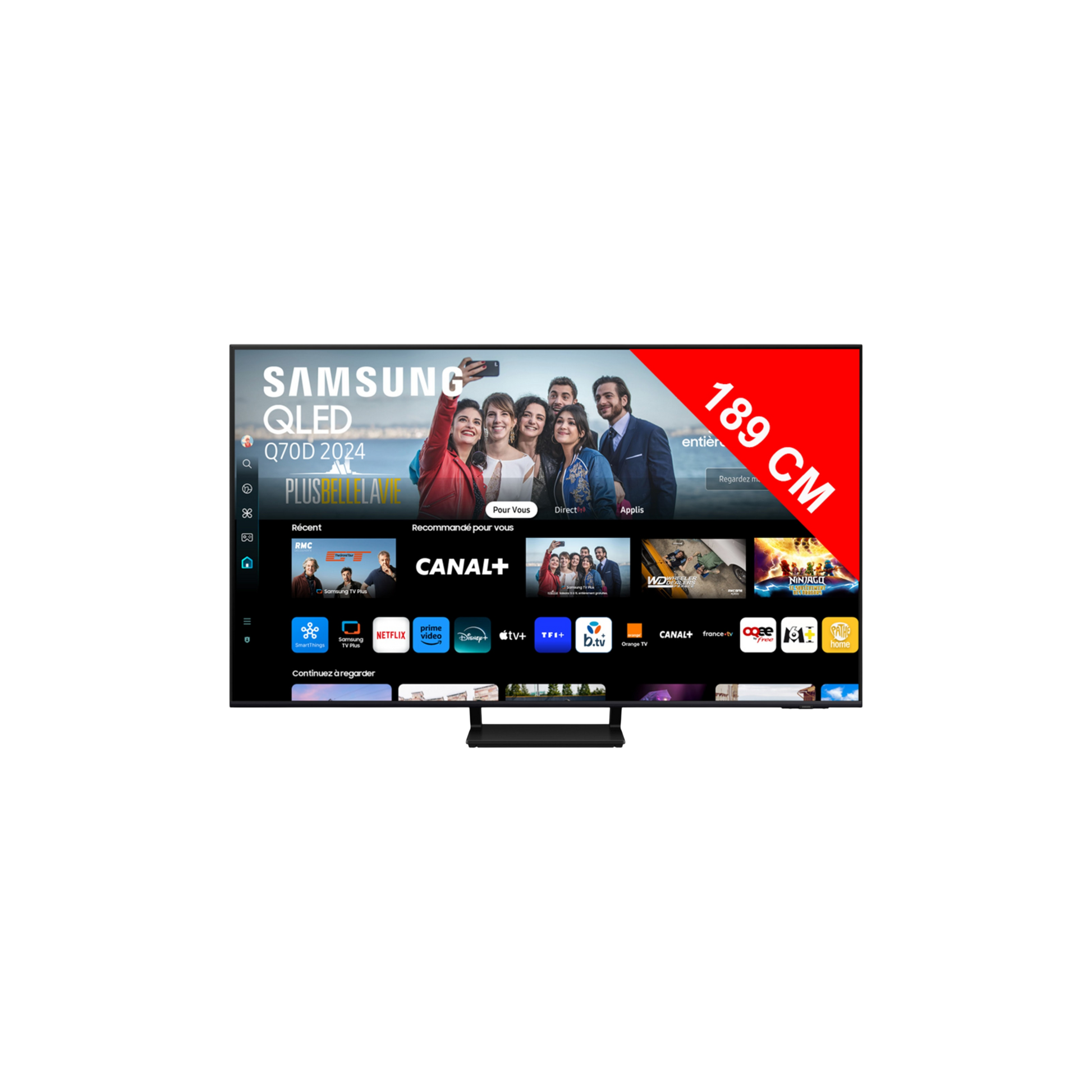 Téléviseur LED 74 pouces Reconditionné SAMSUNG TQ75Q70D