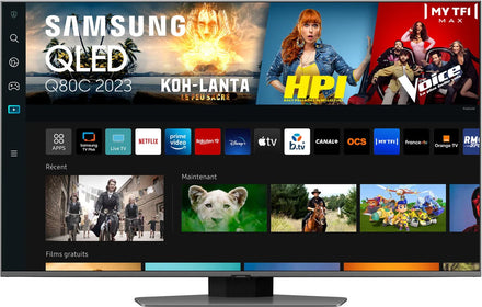Téléviseur LED 74 pouces Reconditionné SAMSUNG TQ75Q80C 189 cm (74")