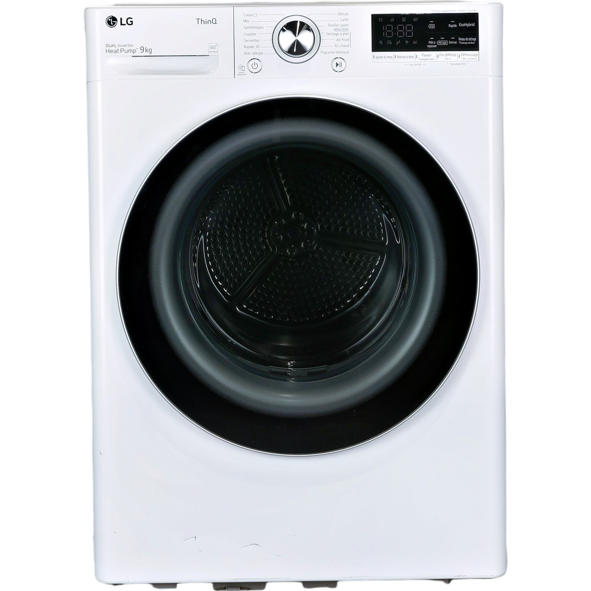 Seche-linge Pompe à Chaleur 9 kg Reconditionné LG RH9V71WH