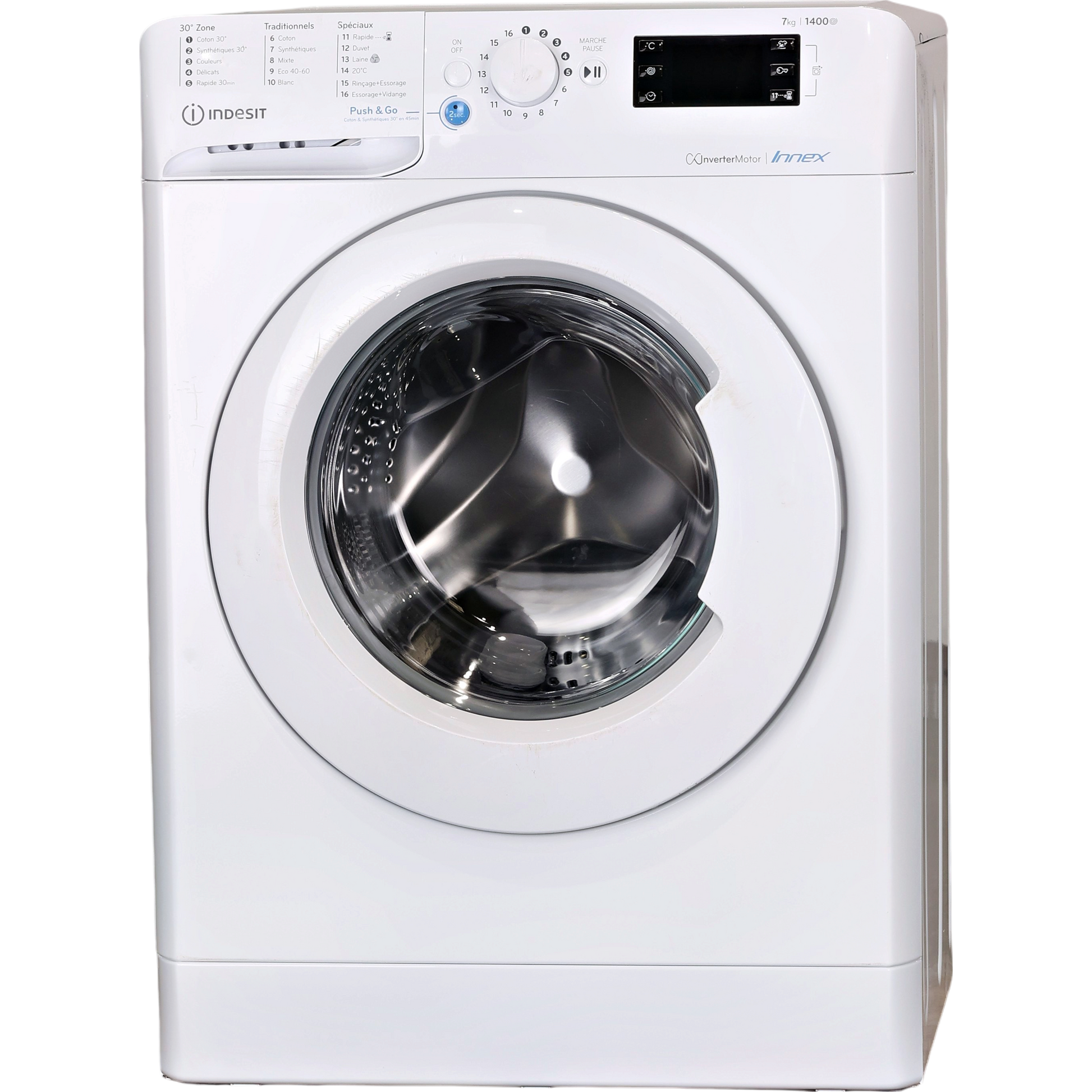 Lave-linge Hublot 7 kg Reconditionné INDESIT BWE71484XWFRN