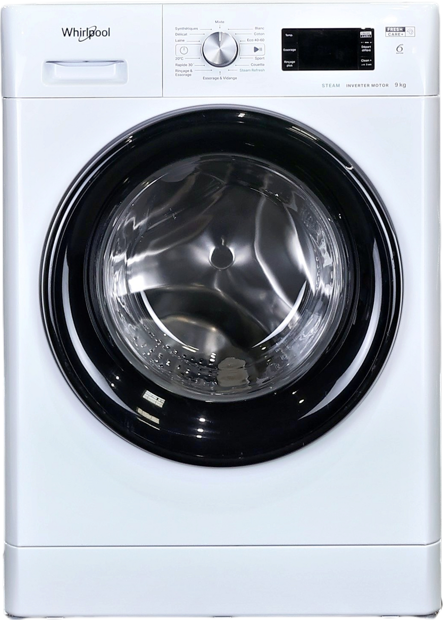Lave-linge Hublot 9 kg Reconditionné WHIRLPOOL FFBP9489BVFR