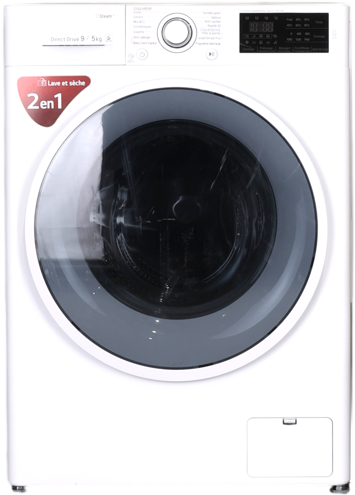 Lave-linge Sechant 9 kg Reconditionné LG F954J60WRS