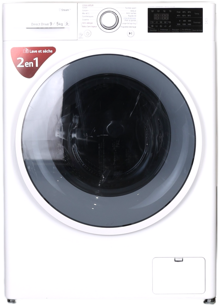 Lave-linge Sechant 9 kg Reconditionné LG F954J60WRS