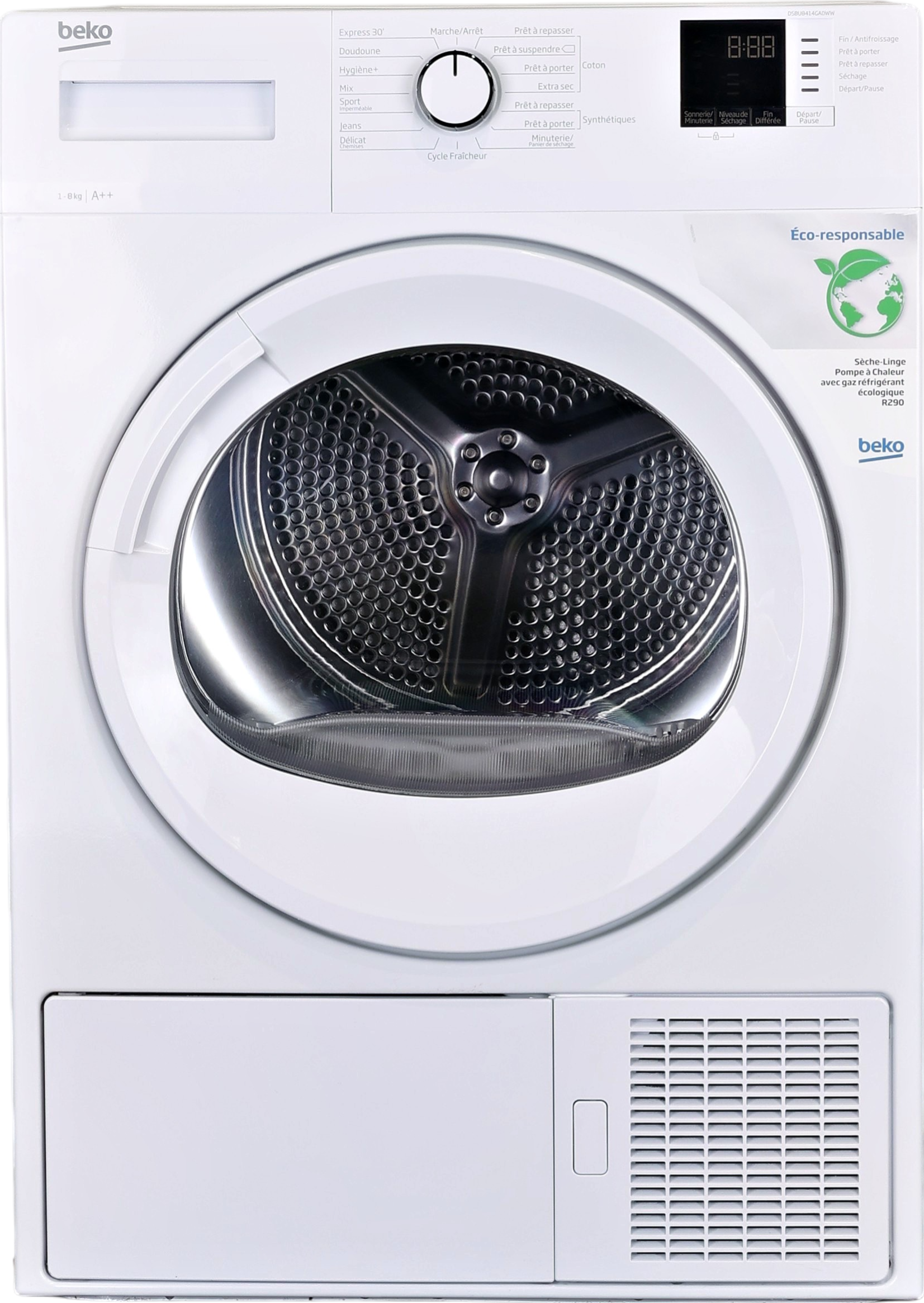 Seche-linge Pompe à Chaleur 8 kg Reconditionné BEKO DSBU8414GA0WW