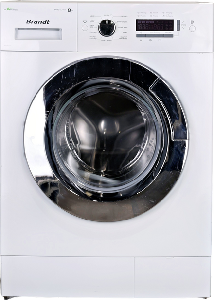 Lave-linge Hublot 8 kg Reconditionné BRANDT BWF48TCW