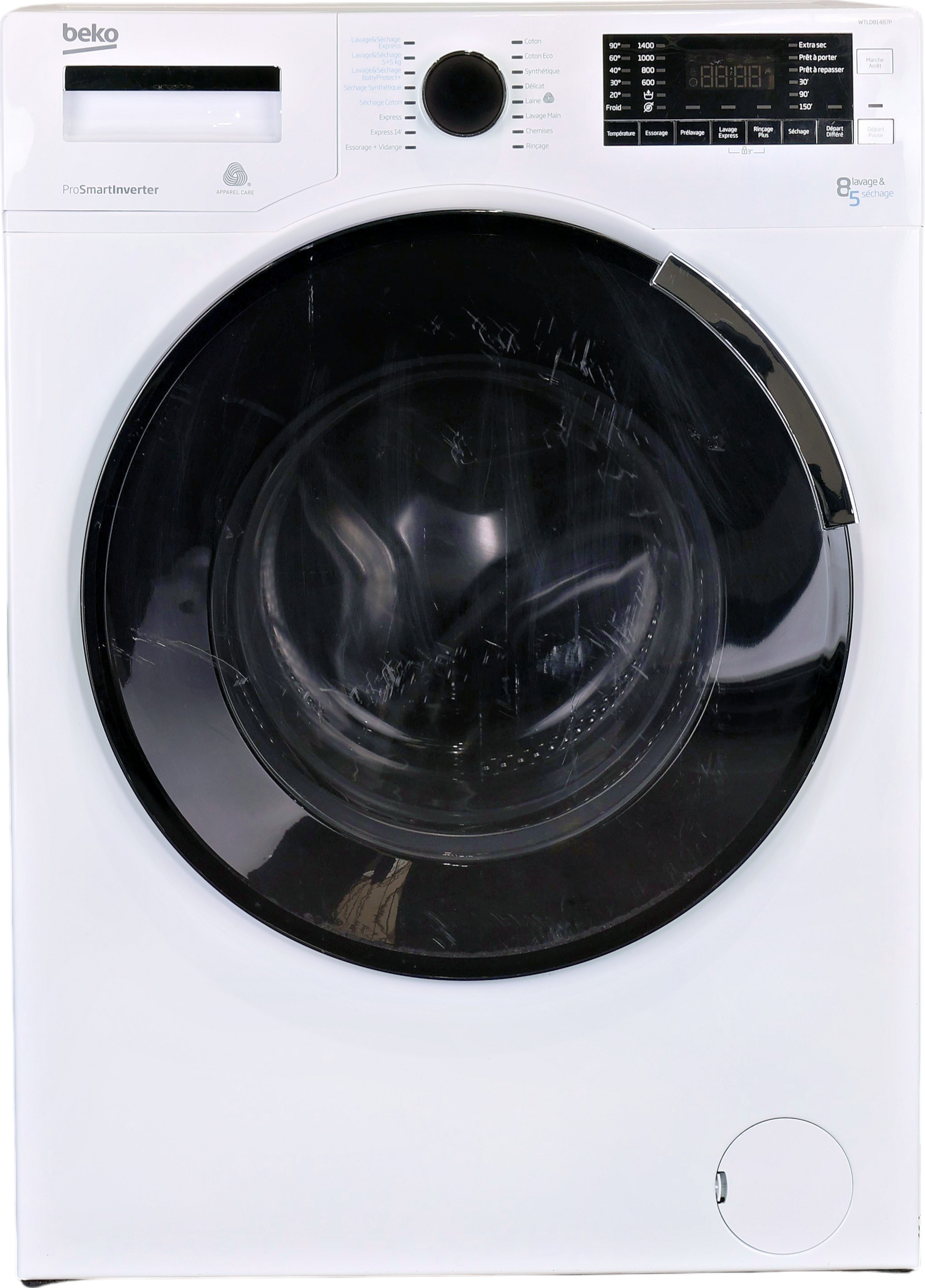 Lave-linge Sechant 8 kg Reconditionné BEKO WTLD81487P