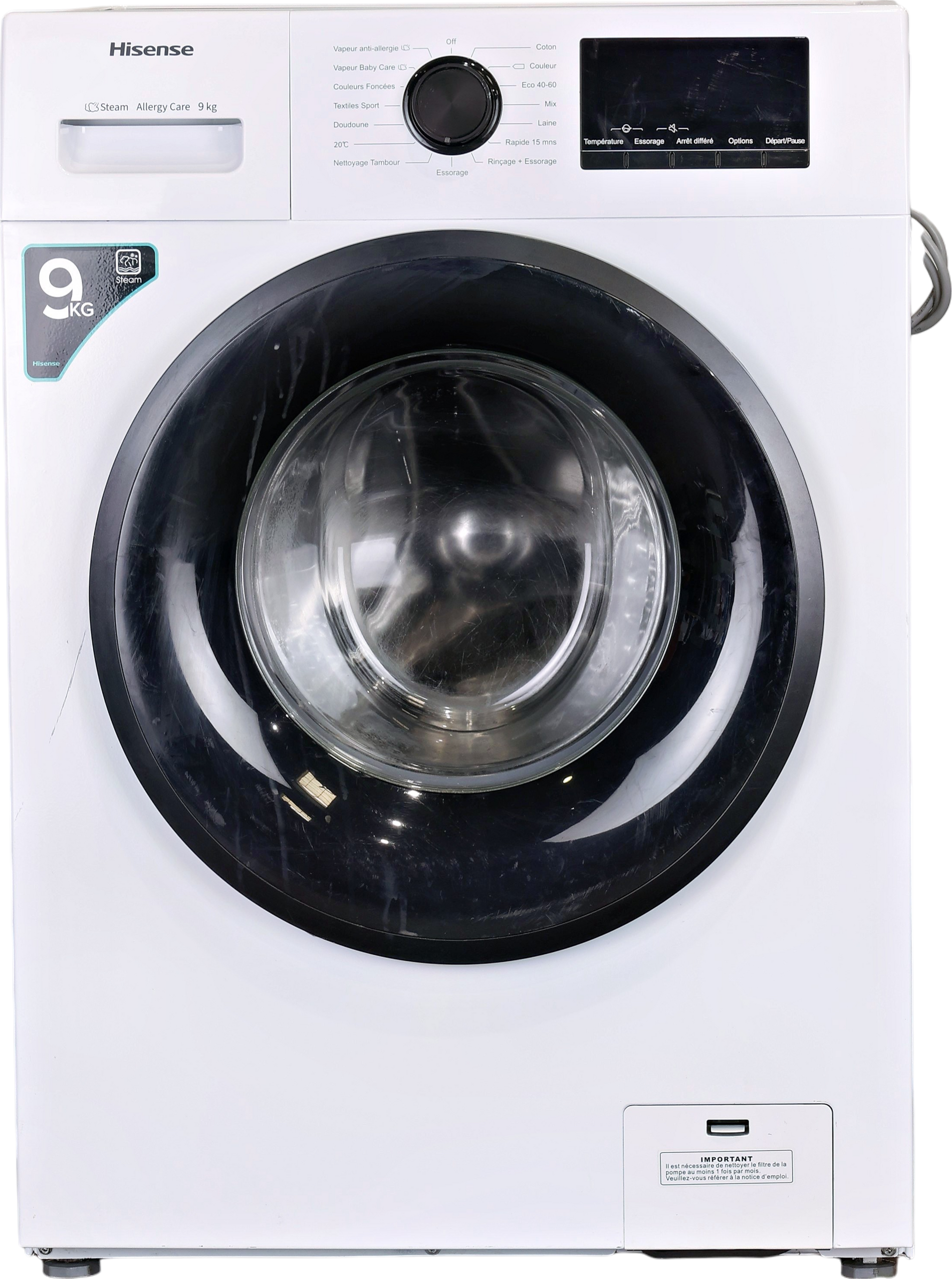 Lave-linge Hublot 9 kg Reconditionné HISENSE WFPV9014EM