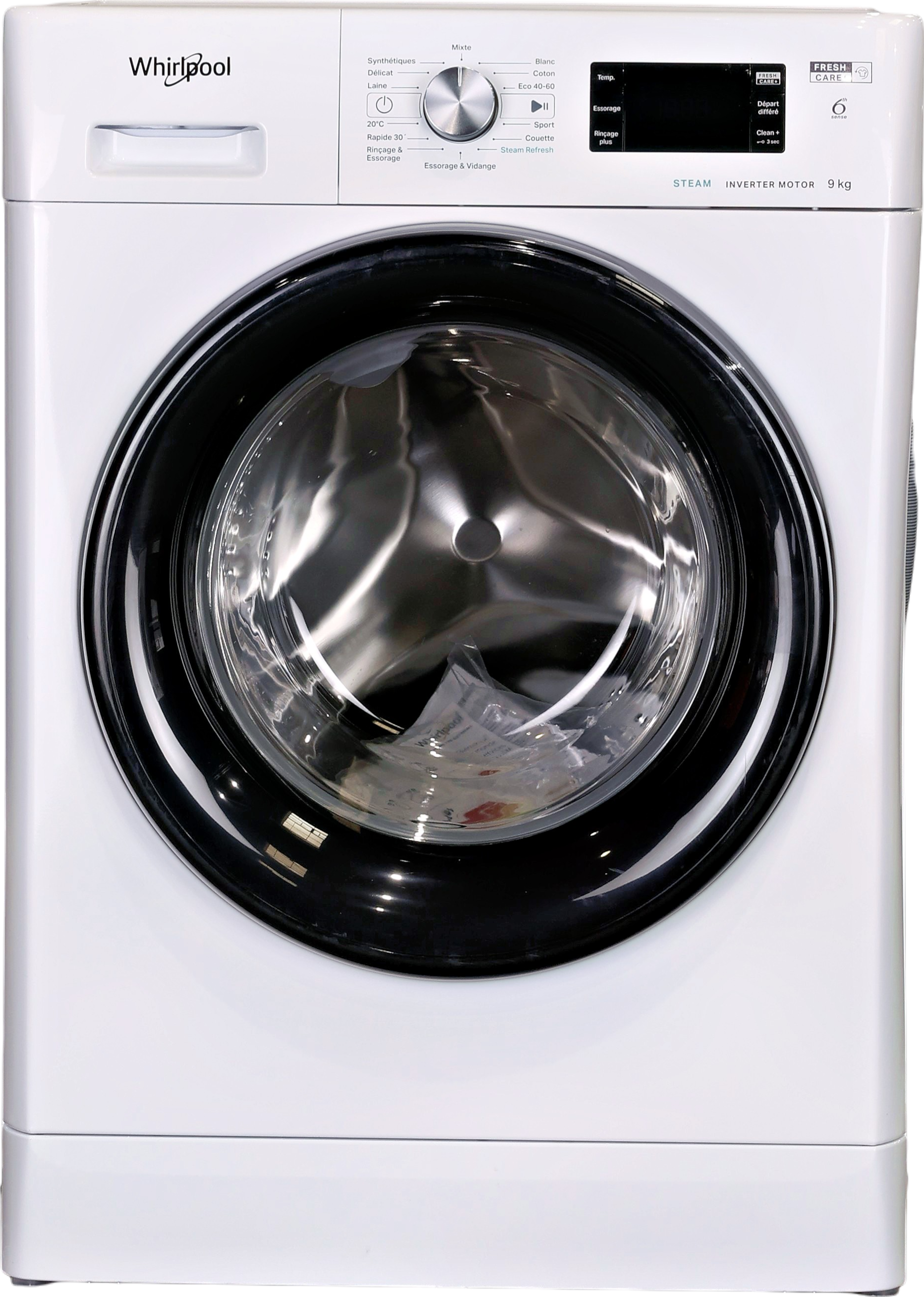 Lave-linge Hublot 9 kg Reconditionné WHIRLPOOL FFBB9489BVFR