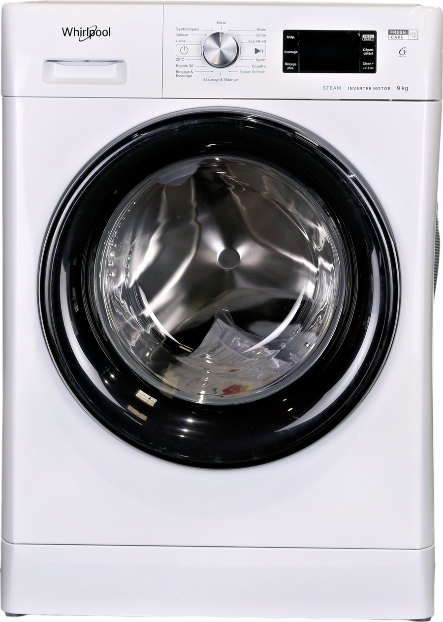 Lave-linge Hublot 9 kg Reconditionné WHIRLPOOL FFBB9489BVFR