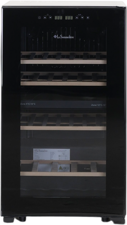 Cave à Vin De Conservation 50 bouteilles Reconditionné LA SOMMELIERE LS51.2ZBLACK