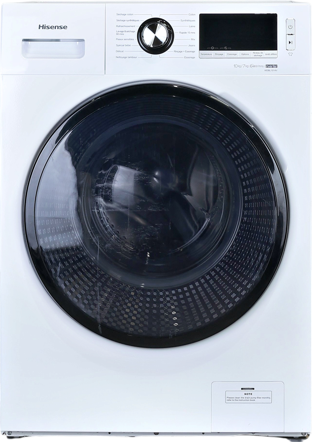 Lave-linge Sechant 10 kg Reconditionné HISENSE WDBL1014V