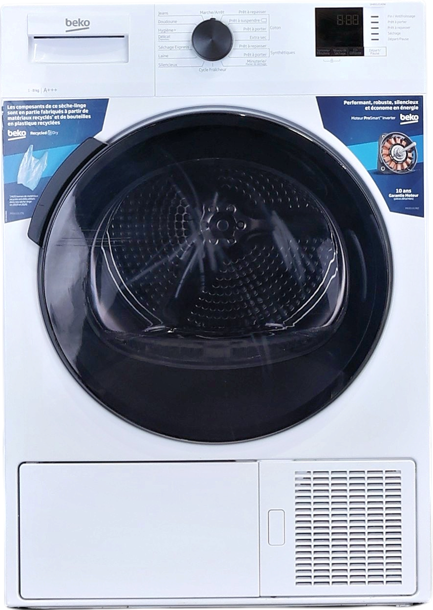 Seche-linge Pompe à Chaleur 8 kg Reconditionné BEKO DH8512CA0W