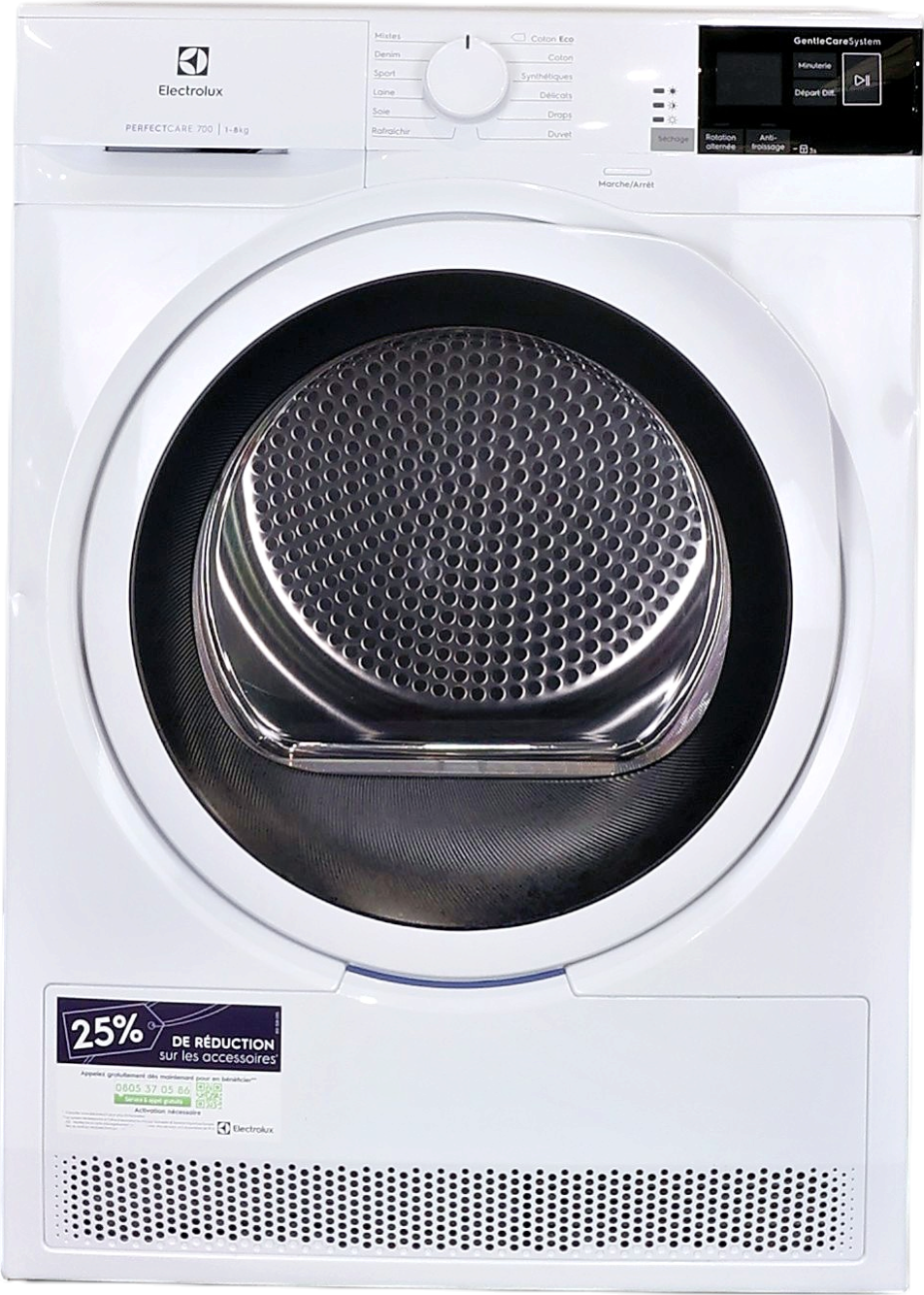 Seche-linge Pompe à Chaleur 8 kg Reconditionné ELECTROLUX EW7H5110RO