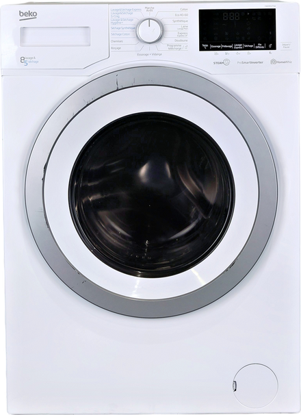 Lave-linge Sechant 8 kg Reconditionné BEKO HWD8527SW