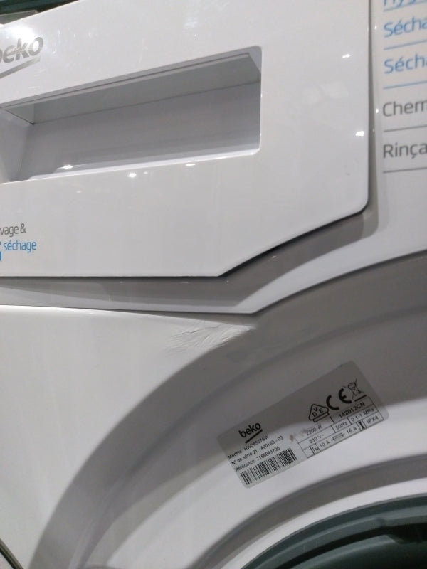 Lave-linge Sechant 8 kg Reconditionné BEKO HWD8527SW