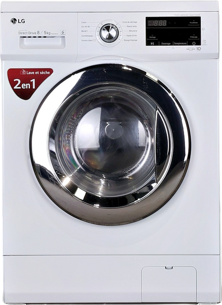 Lave-linge Sechant 8 kg Reconditionné LG F854M22WR