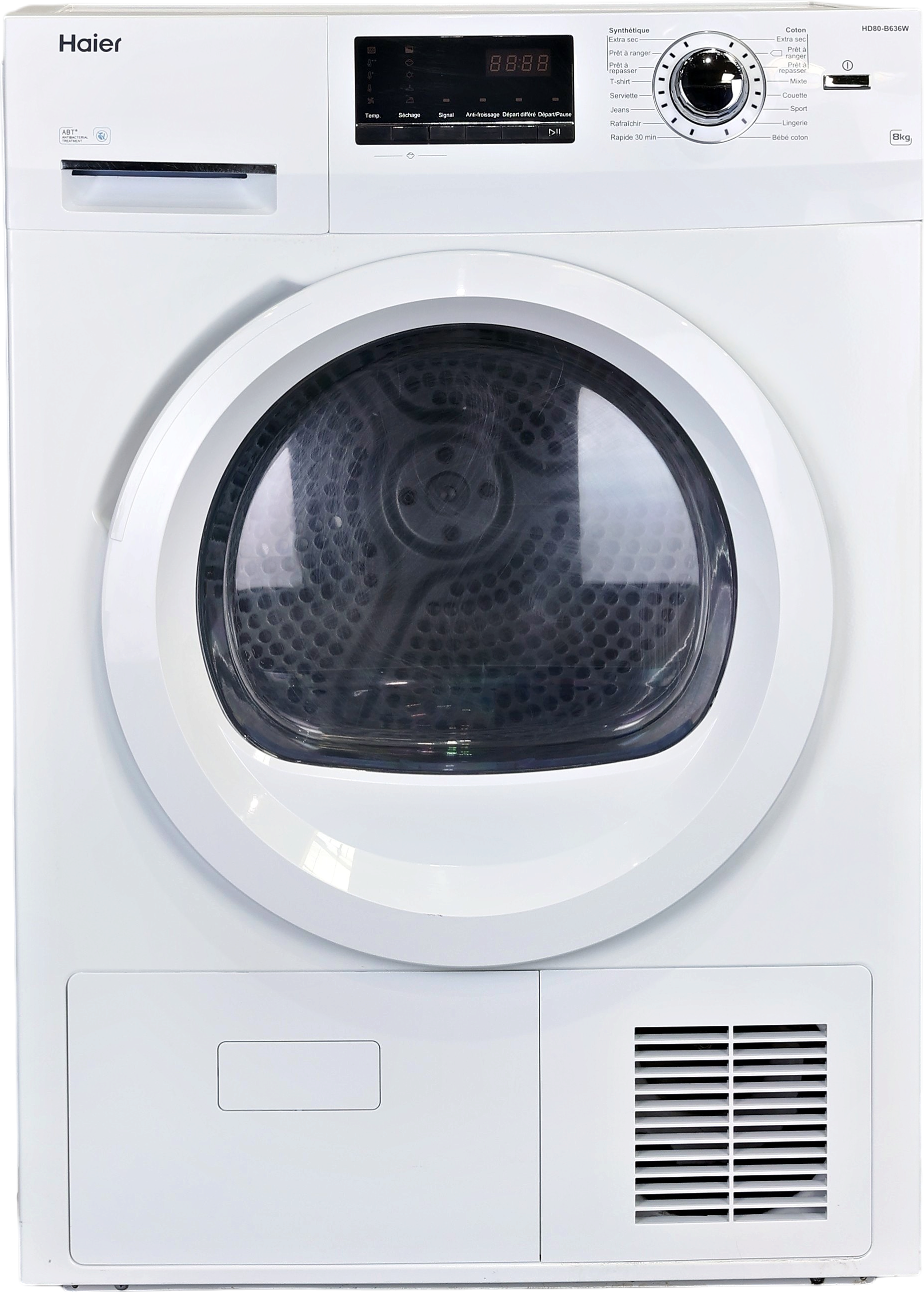 Seche-linge à Condensation 8 kg Reconditionné HAIER HD80-B636W