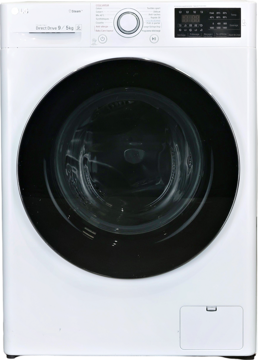 Lave-linge Sechant 9 kg Reconditionné LG F954J60WRS
