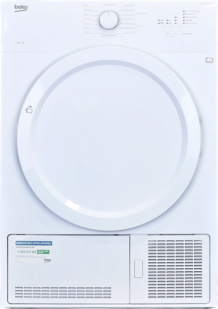 Seche-linge à Condensation 8 kg Reconditionné BEKO DB8131PA0W