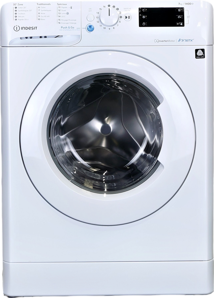 Lave-linge Hublot 7 kg Reconditionné INDESIT BWE71484XWFRN