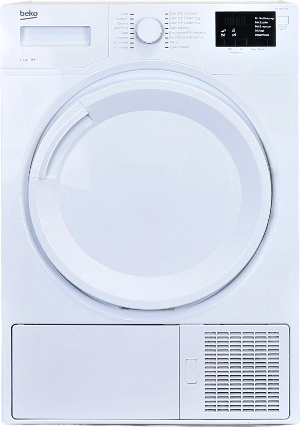 Seche-linge Pompe à Chaleur 8 kg Reconditionné BEKO DDS8433GX0W