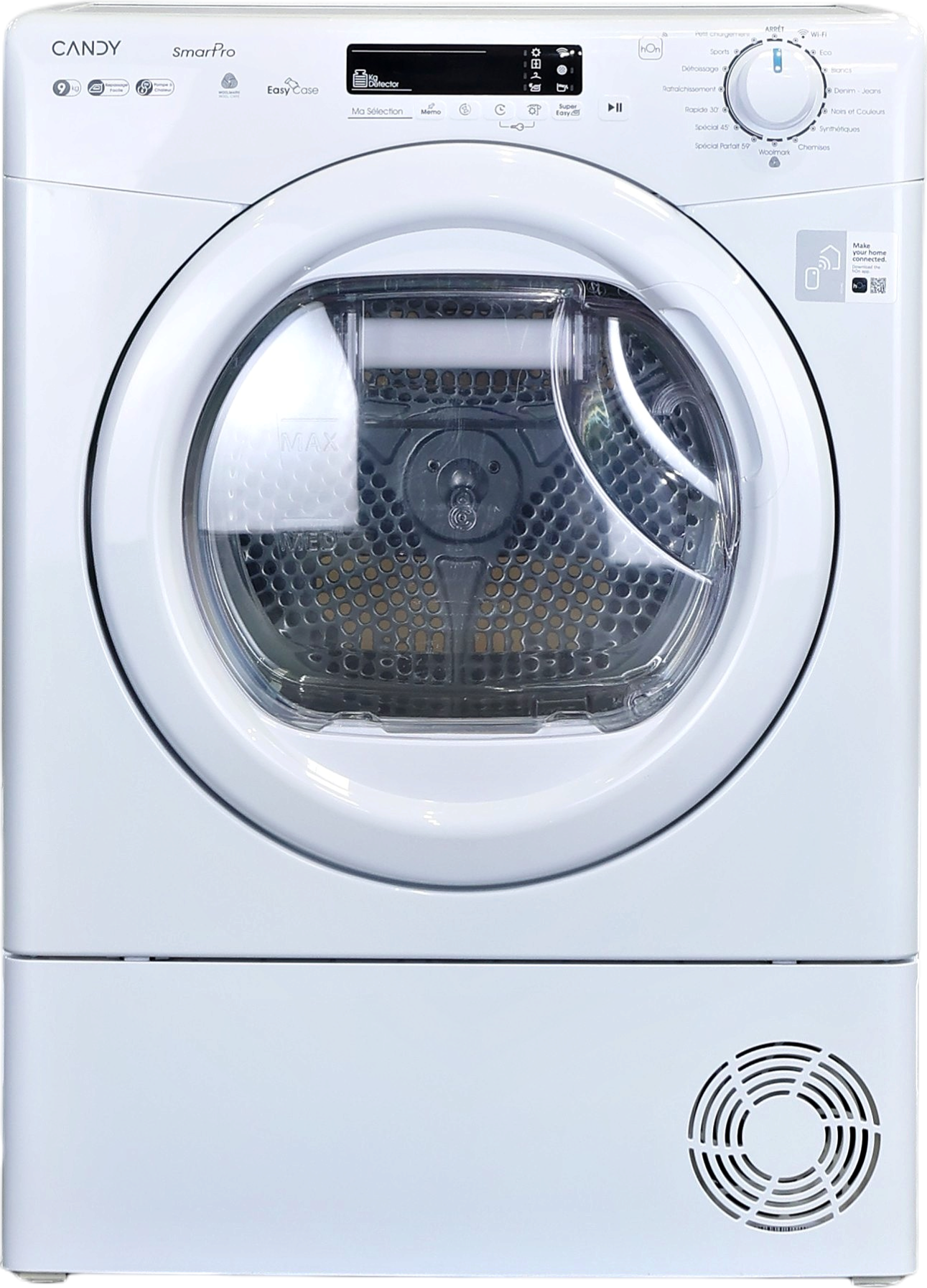 Seche-linge Pompe à Chaleur 9 kg Reconditionné CANDY CSOEH9N2DE-47