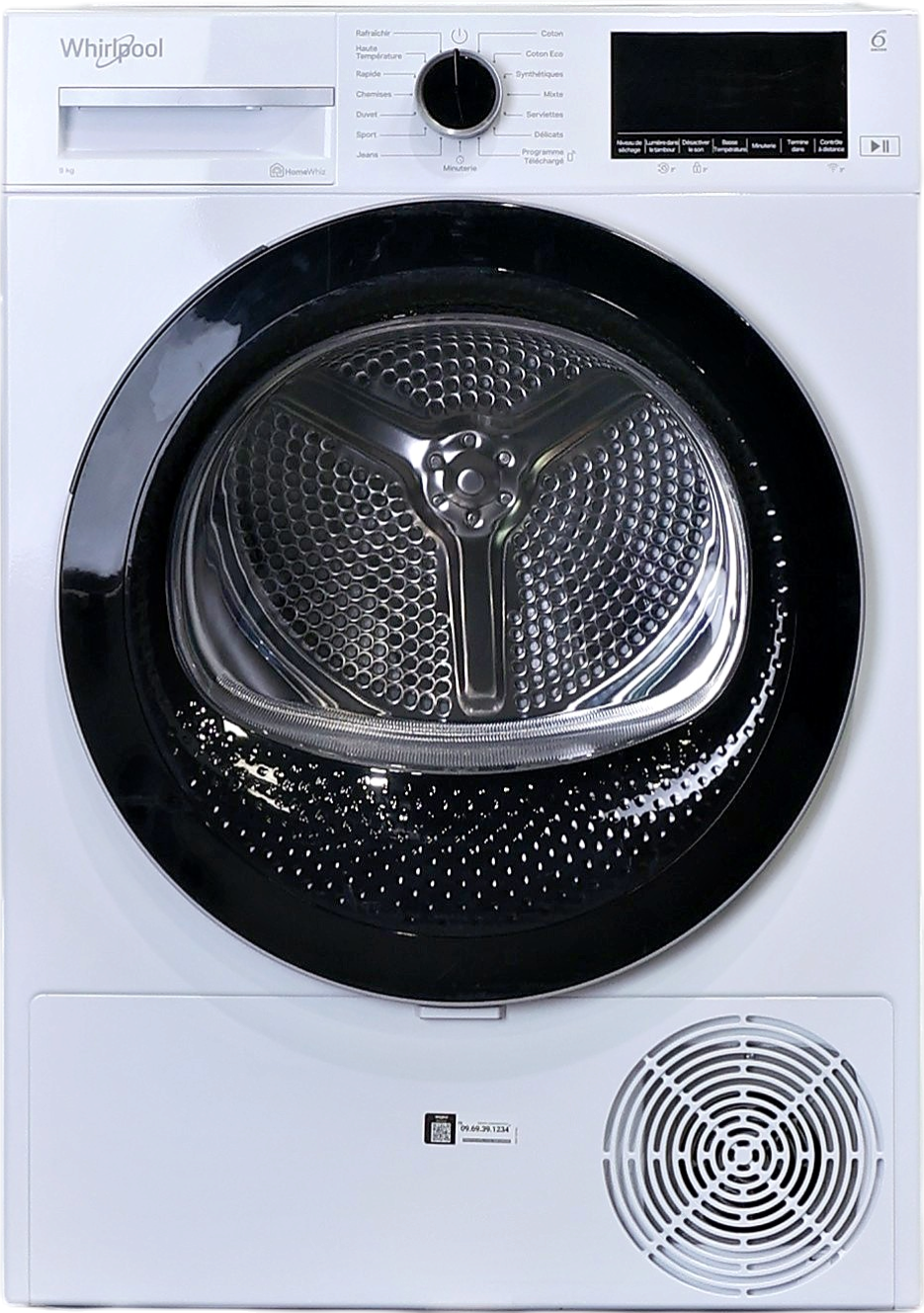 Seche-linge Pompe à Chaleur 9 kg Reconditionné WHIRLPOOL CWD93MWBSFR