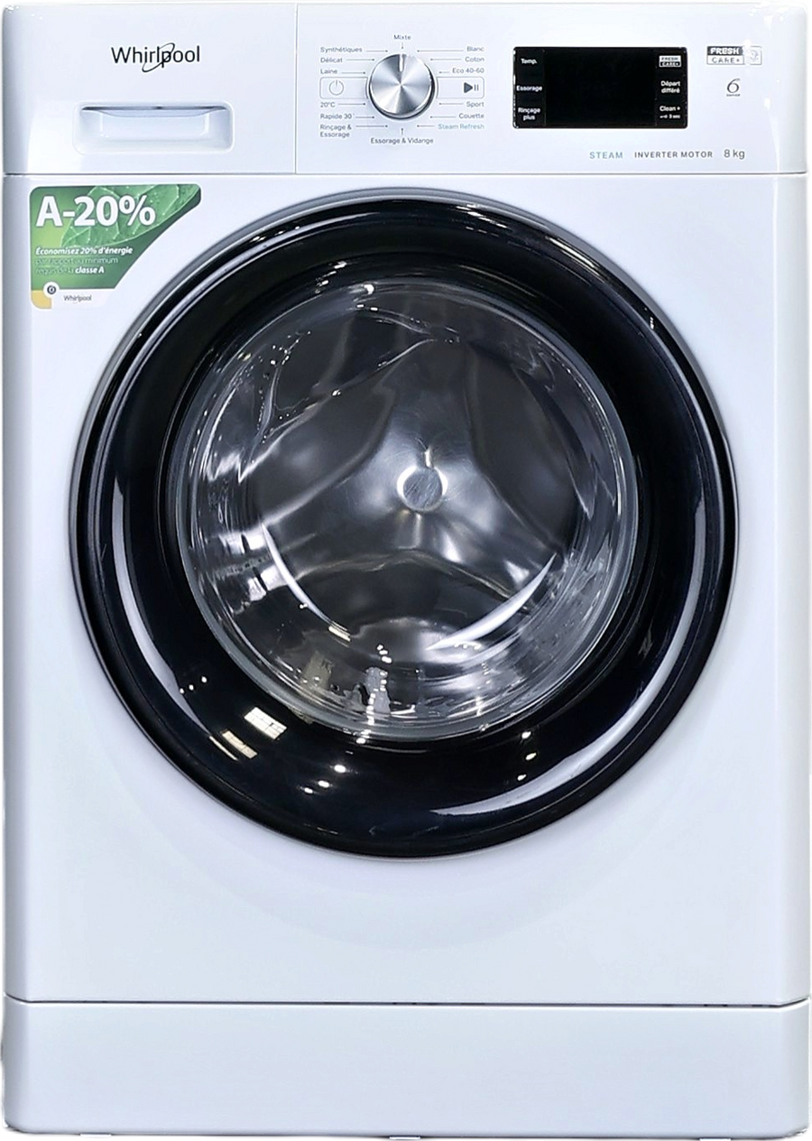 Lave-linge Hublot 8 kg Reconditionné WHIRLPOOL FFB8458BVFR