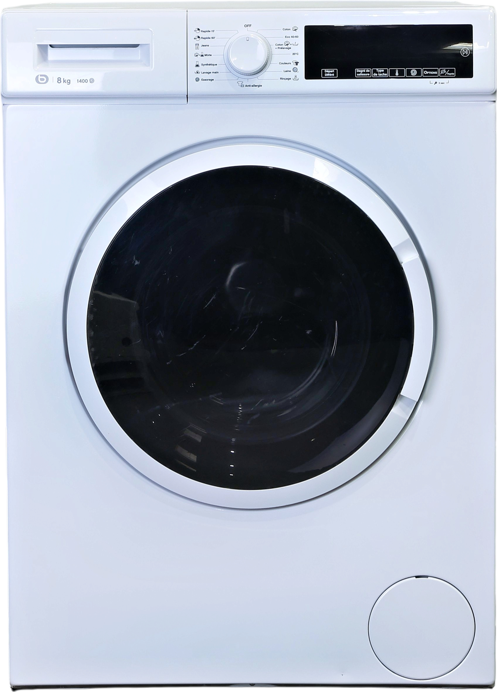 Lave-linge Hublot 8 kg Reconditionné ESSENTIEL B ELF814-3b