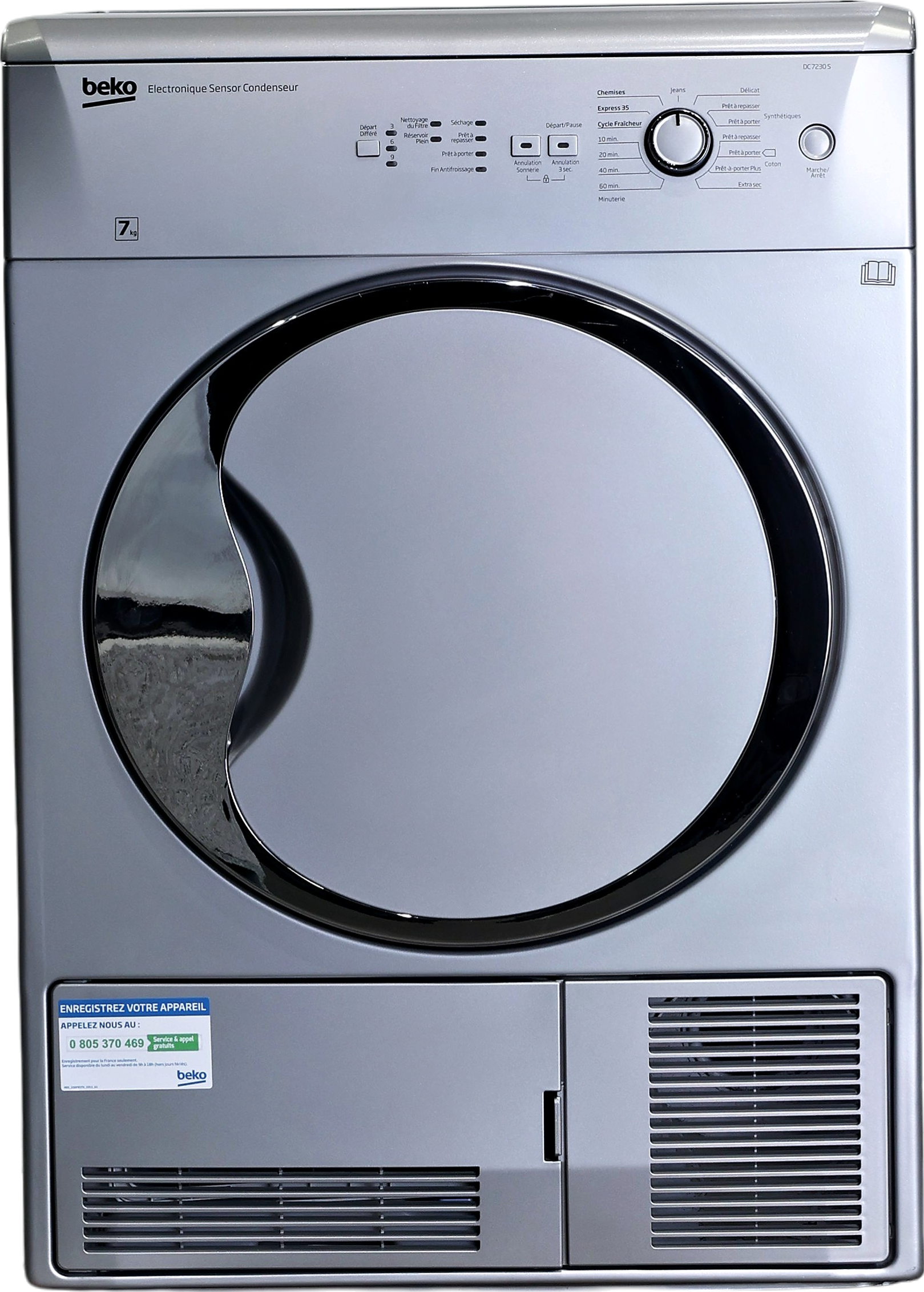 Seche-linge à Condensation 7 kg Reconditionné BEKO DC7230S
