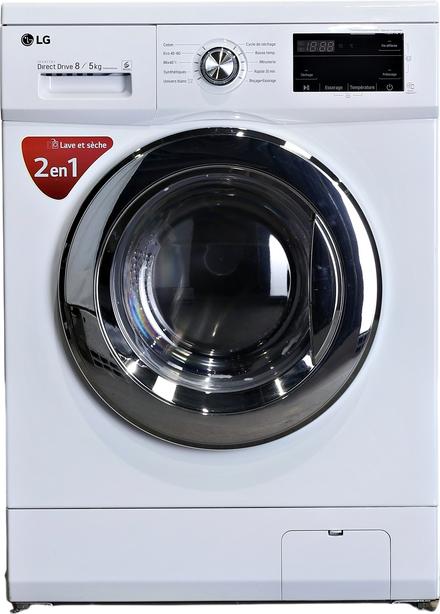 Lave-linge Sechant 8 kg Reconditionné LG F854M22WR