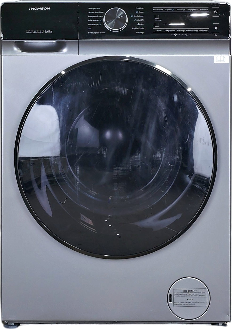 Lave-linge Sechant 9 kg Reconditionné THOMSON THWD9614ADBL