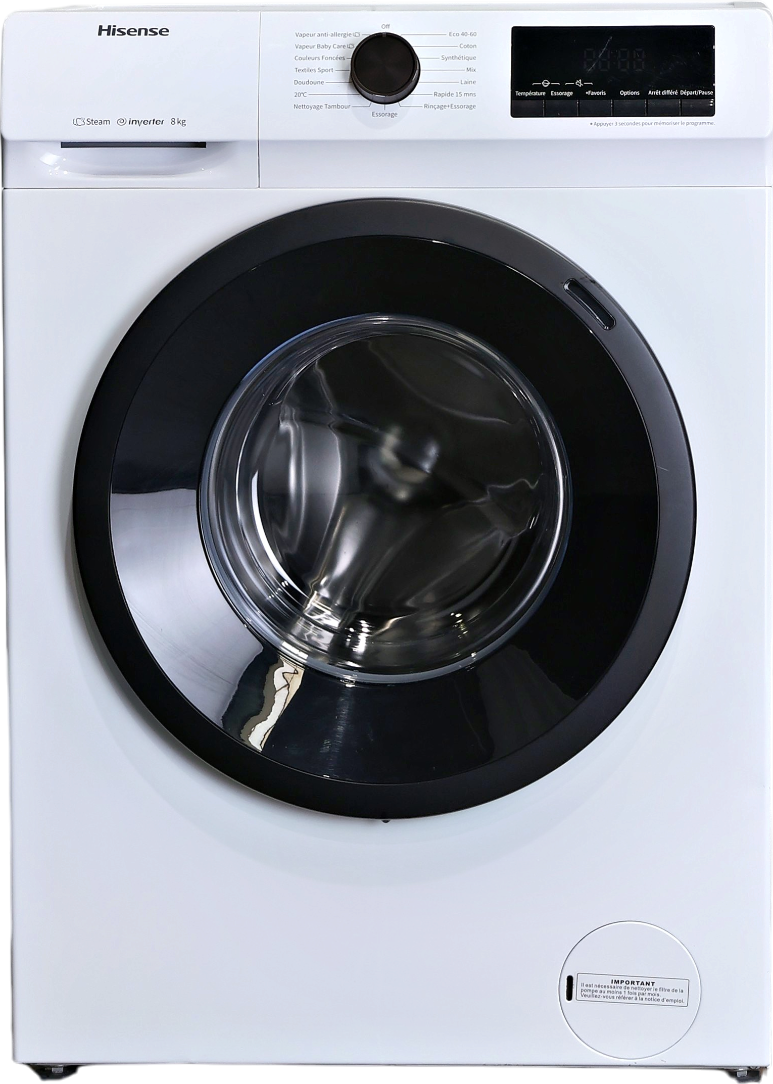 Lave-linge Hublot 8 kg Reconditionné HISENSE WFQP8014EVM