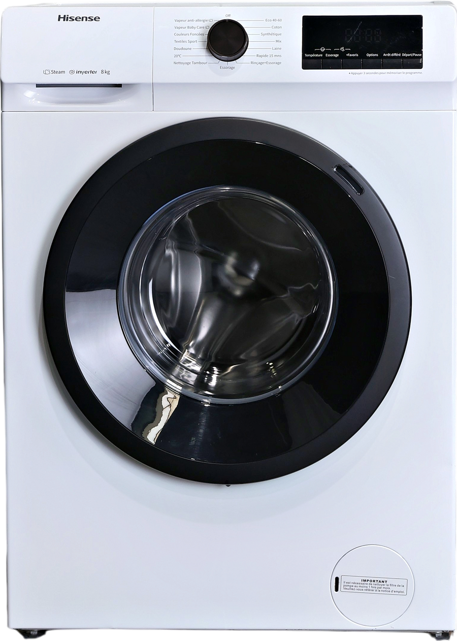 Lave-linge Hublot 8 kg Reconditionné HISENSE WFQP8014EVM