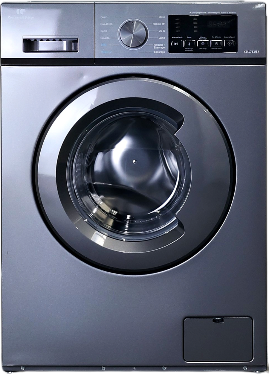 Lave-linge Hublot 7 kg Reconditionné CONTINENTAL-EDISON CELL712IS3