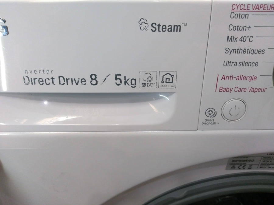 Lave-linge Sechant 8 kg Reconditionné LG F854N51WHSB