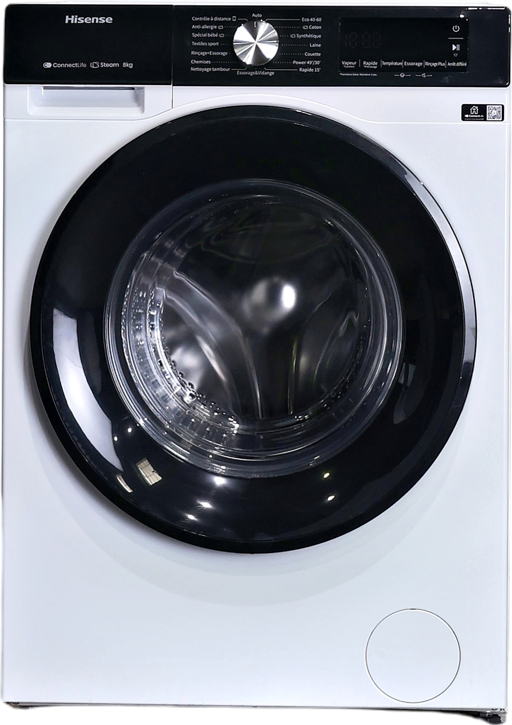 Lave-linge Hublot 8 kg Reconditionné HISENSE WF3S8043BW3