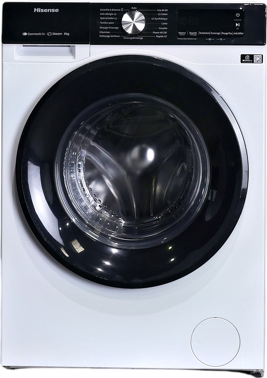 Lave-linge Hublot 8 kg Reconditionné HISENSE WF3S8043BW3