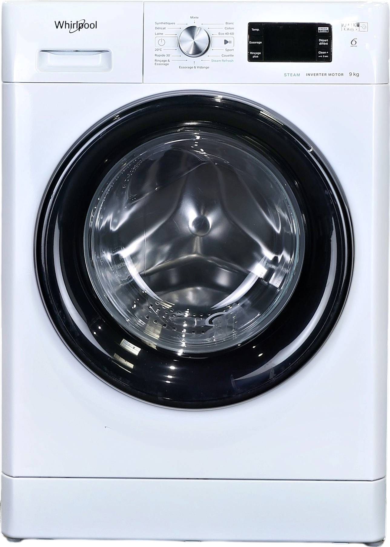 Lave-linge Hublot 9 kg Reconditionné WHIRLPOOL FFBP9469BVFR