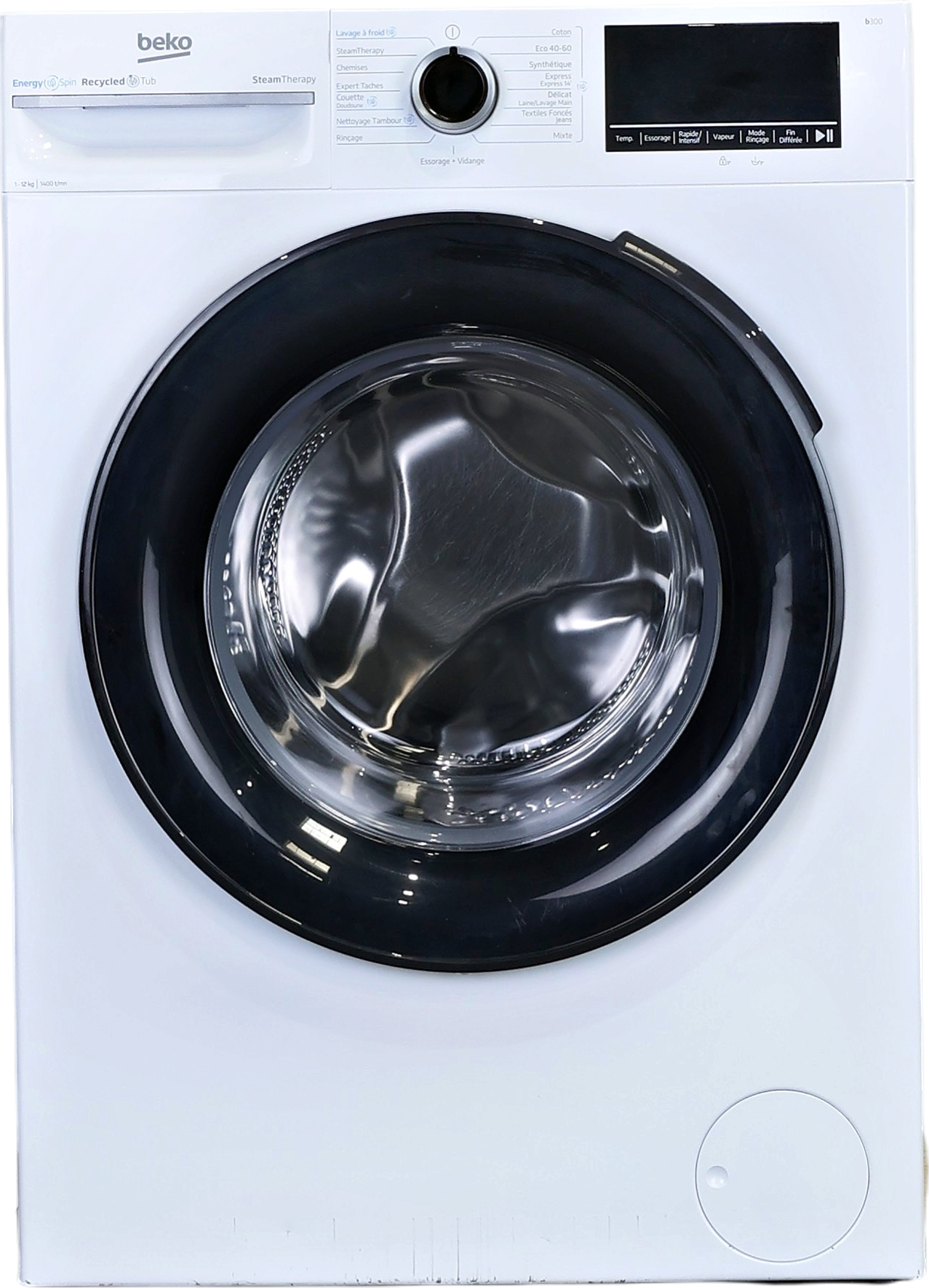 Lave-linge Hublot 12 kg Reconditionné BEKO BM3WFT412411B