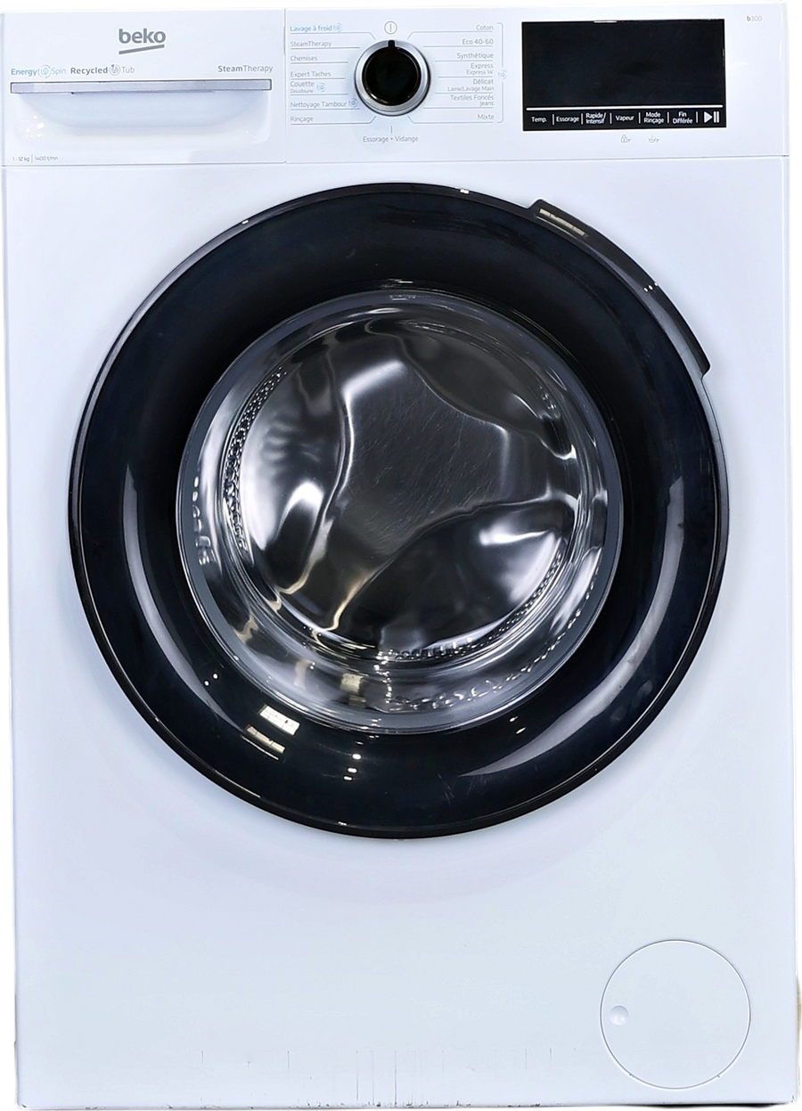 Lave-linge Hublot 12 kg Reconditionné BEKO BM3WFT412411B