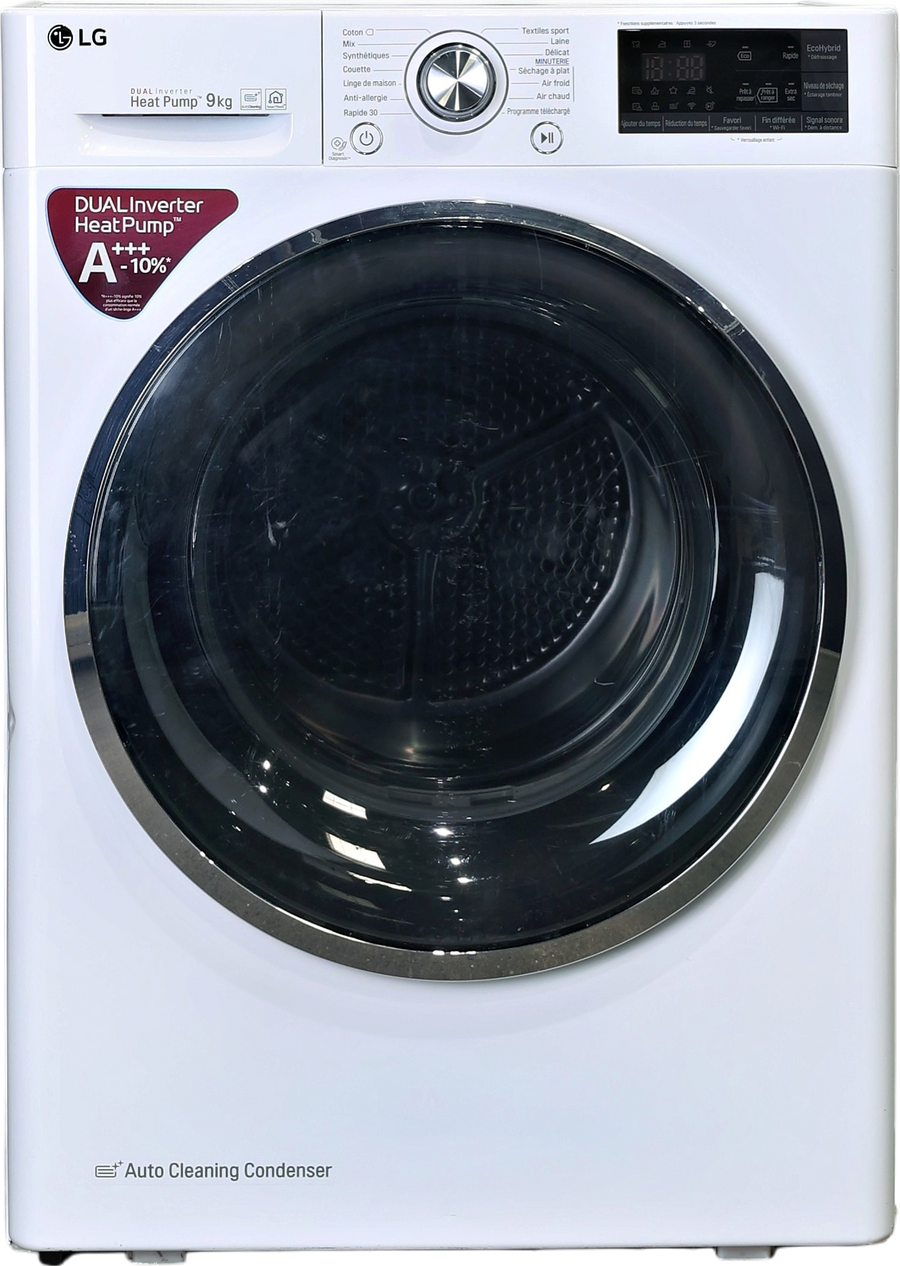 Seche-linge Pompe à Chaleur 9 kg Reconditionné LG RH9052WH