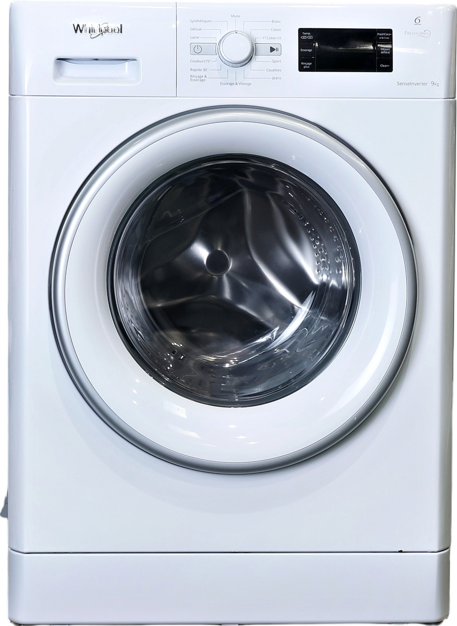 Lave-linge Hublot 9 kg Reconditionné WHIRLPOOL FWG91484WSFR