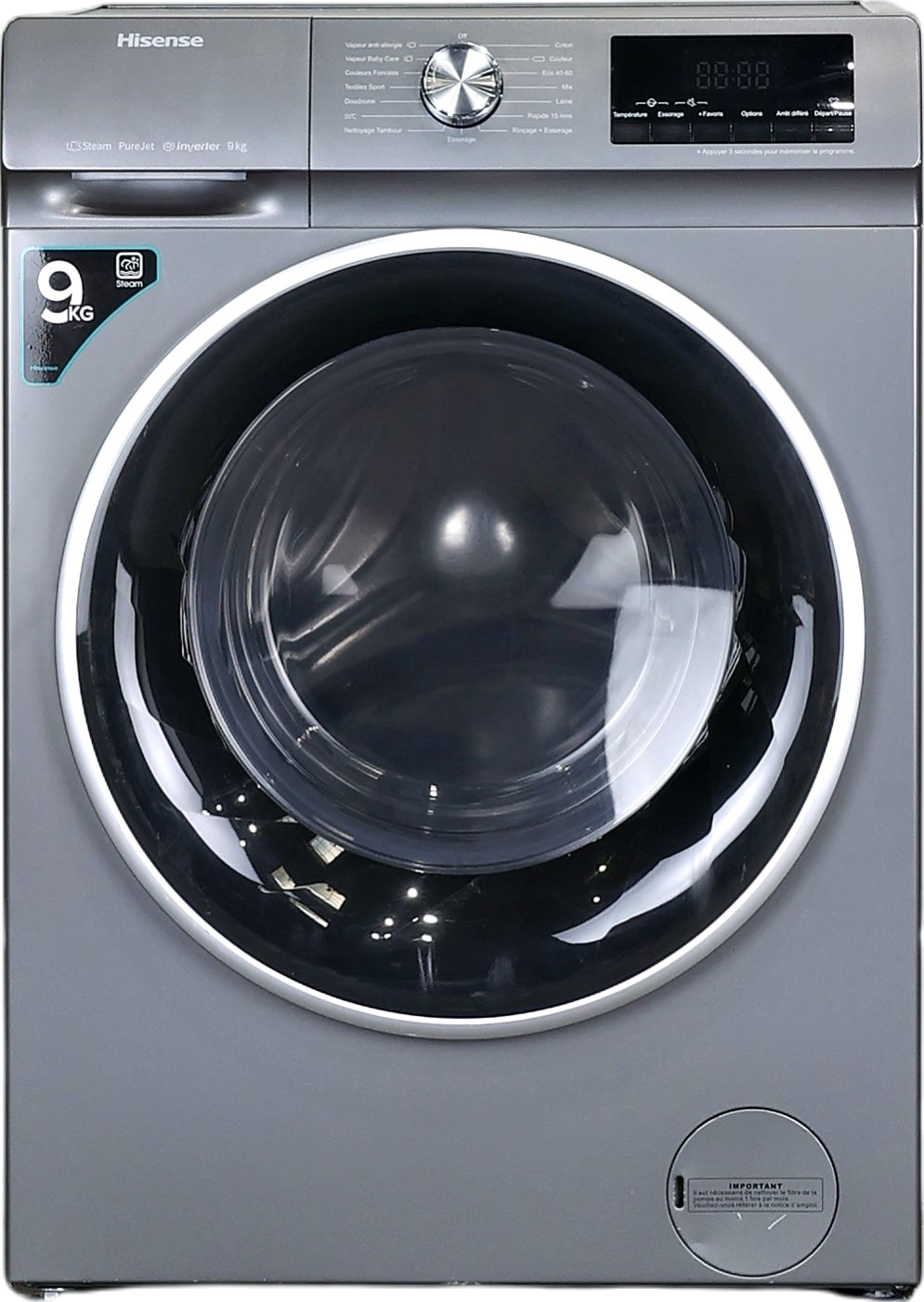 Lave-linge Hublot 9 kg Reconditionné HISENSE WFQY9014EVJMT